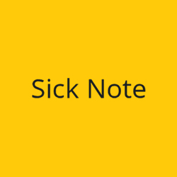Sick note